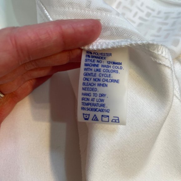 Peter Nygard Womens White Laser Cut Front Panel Jacket Size Medium Art to Wear - Picture 5 of 9